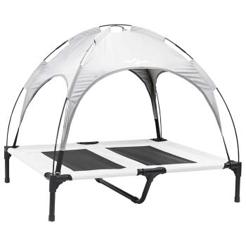 Hundebett Silber Grau 92 x 77 x 82,5 cm Stahl