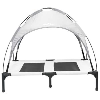 Hundebett Silber Grau 92 x 77 x 82,5 cm Stahl