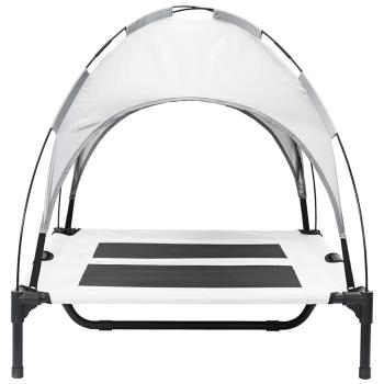 Hundebett Silber Grau 92 x 77 x 82,5 cm Stahl