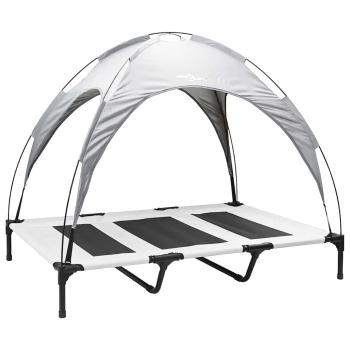 Hundebett Silber Grau 122 x 93 x 106,5 cm Stahl
