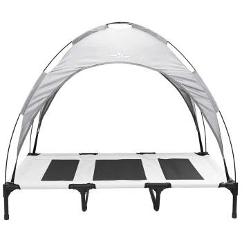 Hundebett Silber Grau 122 x 93 x 106,5 cm Stahl