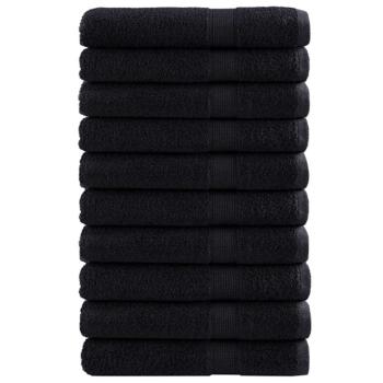 Gästetuch SOLUND 25 Stk. Schwarz 80 x 200 cm 550 gsm