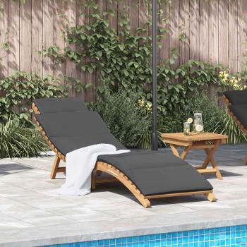 ARDEBO.de - Garten Sonnenliege Braun 198 x 55 x 58,5 cm Massivholz Teak