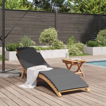 Garten Sonnenliege Braun 198 x 55 x 58,5 cm Massivholz Teak