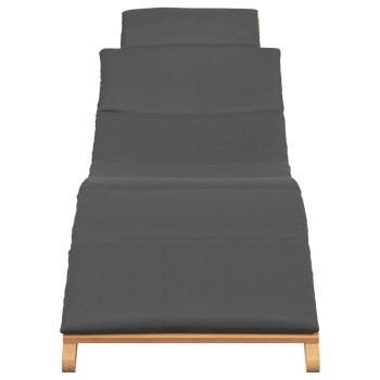 Garten Sonnenliege Braun 198 x 55 x 58,5 cm Massivholz Teak