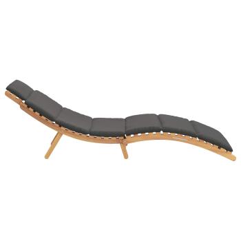 Garten Sonnenliege Braun 198 x 55 x 58,5 cm Massivholz Teak