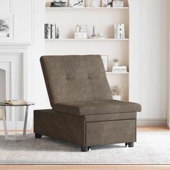 Schlafsofa Dunkelgrau 194 x 67 x 82 cm Huahua Stoff