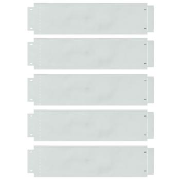 Rasenkanten 5 stk. 100 x 25 x 0,07 cm Verzinkter Stahl Silber