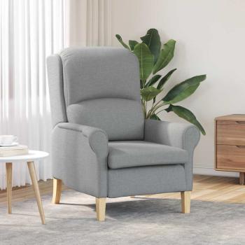 ARDEBO.de - Sessel Hellgrau Stoff