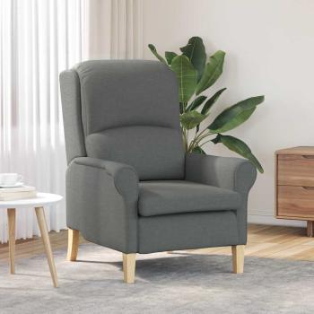 ARDEBO.de - Sessel Dunkelgrau Stoff