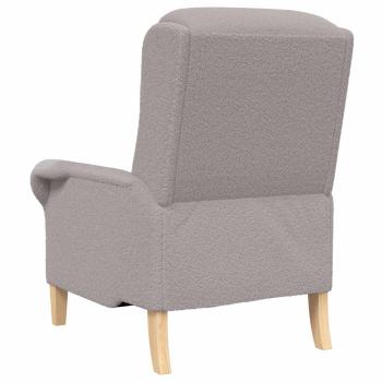 Sessel Hellgrau Weiches Sherpa-Gewebe