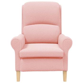 Sessel Rosa Weiches Sherpa-Gewebe
