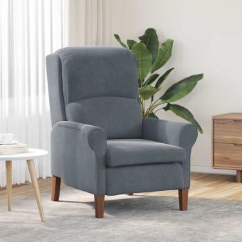 ARDEBO.de - Sessel Dunkelgrau Samt