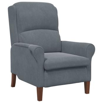 Sessel Dunkelgrau Samt