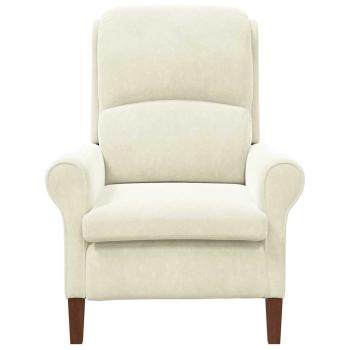 Sessel Creme Samt