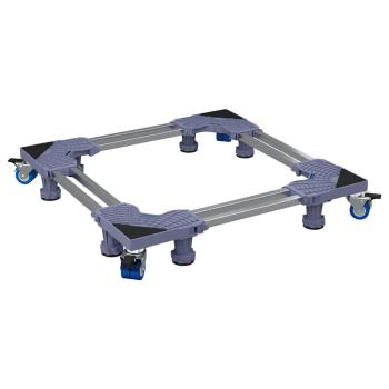 Waschmaschinensockel Grau 67 x 67 x 12 cm Edelstahl