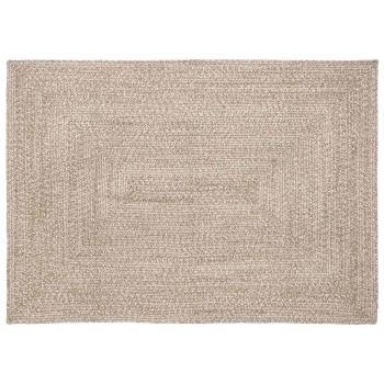 ARDEBO.de - Bereichsteppiche Natürlich und Weiß 120 x 170 cm Jute