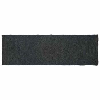ARDEBO.de - Bereichsteppiche Dunkelgrau 80 x 300 cm Jute