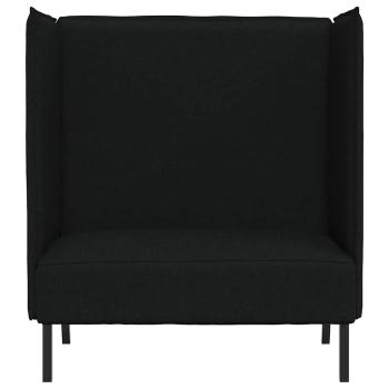 Hoher R?cken Sofa 101cm Schwarz Stoff