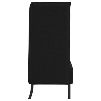 Hoher R?cken Sofa 101cm Schwarz Stoff