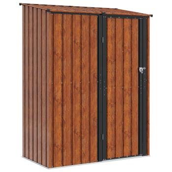 Gartenhütten Braun 153,5 x 86 x 200 cm Metall