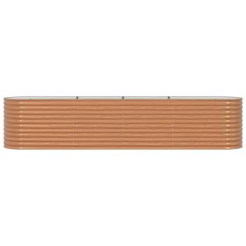 Hochbeet Braun 400 x 80 x 81 cm Stahl