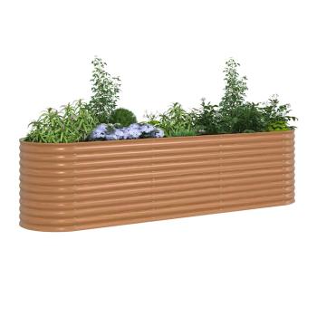 Hochbeet Braun 320 x 80 x 81 cm Stahl