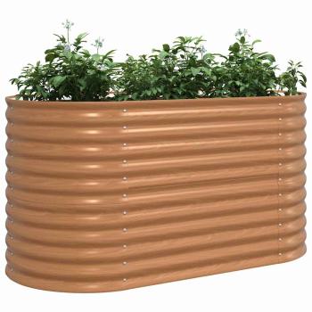 Hochbeet Braun 160 x 80 x 81 cm Stahl