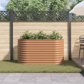 Hochbeet Braun 160 x 80 x 81 cm Stahl