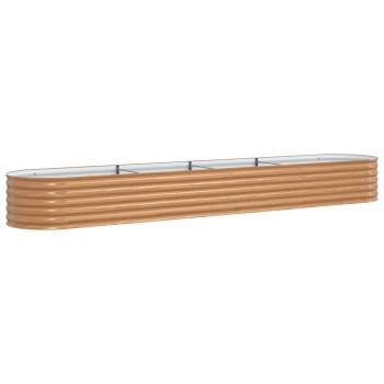 Hochbeet Braun 400 x 80 x 44 cm Stahl