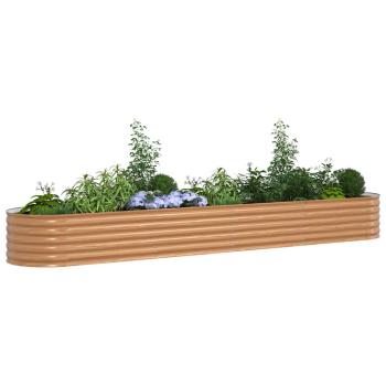 Hochbeet Braun 400 x 80 x 44 cm Stahl