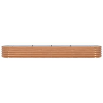 Hochbeet Braun 400 x 80 x 44 cm Stahl