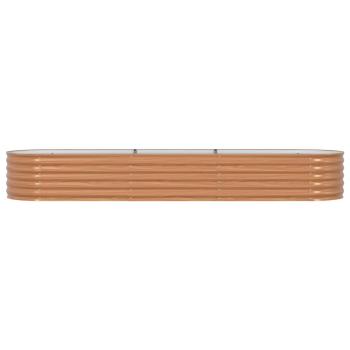 Hochbeet Braun 320 x 80 x 44 cm Stahl