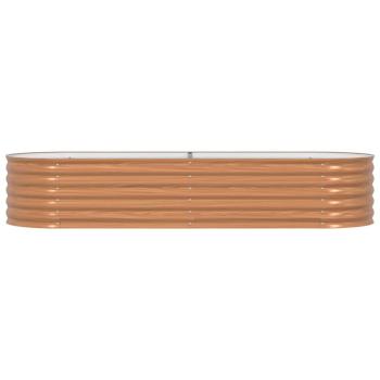 Hochbeet Braun 240 x 80 x 44 cm Stahl