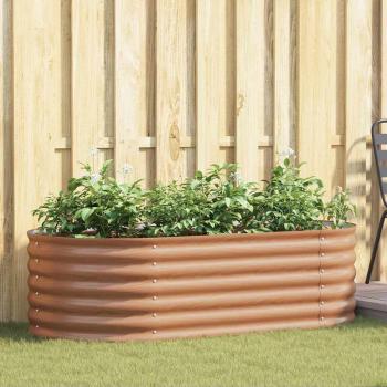 ARDEBO.de - Hochbeet Braun 160 x 80 x 44 cm Stahl