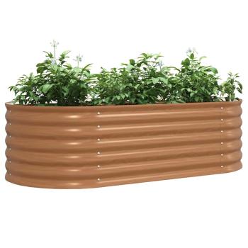 Hochbeet Braun 160 x 80 x 44 cm Stahl