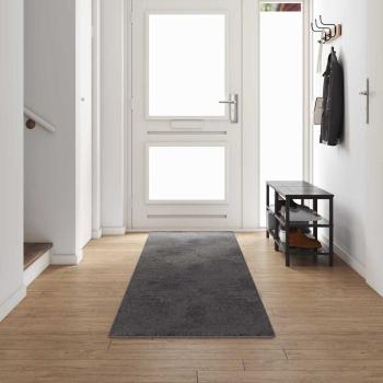 ARDEBO.de - Teppichläufer Grau 80 x 500 cm 100% Polypropylen Tuft