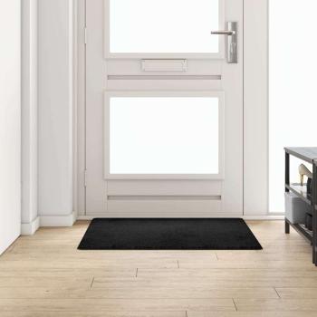 ARDEBO.de - Teppichläufer Schwarz 100 x 100 cm 100% Polypropylen Tuft