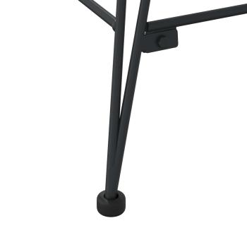 Barstuhl 2 Stk. Schwarz 55 x 52 x 105 cm Rattan und Eisen