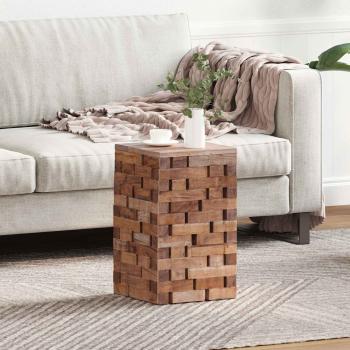 ARDEBO.de - Hocker Natur 29 x 29 x 48 cm Massivholz Altholz