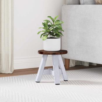 ARDEBO.de - Hocker Natur 22 x 22 x 24 cm Mahagoni Holz