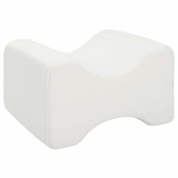 Knee Pillow Weiß Memory-Schaum und Polyester 26 x 21,5 x 15 cm