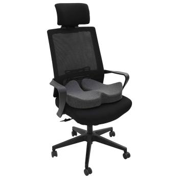Sitzkissen Viscoschaum Dunkelgrau 48 x 42 x 11,5 cm