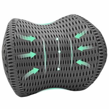 Nackenkissen Grau Viscoschaum 31 x 22 x 13 cm