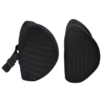 Nackenkissen, Rückenkissen Schwarz Viscoschaum 47 x 24 x 11 cm