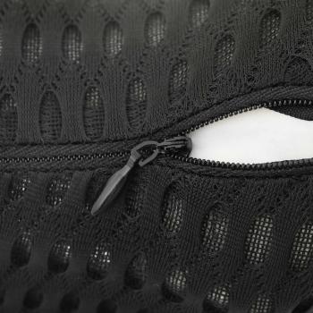 Nackenkissen, Rückenkissen Schwarz Viscoschaum 47 x 24 x 11 cm