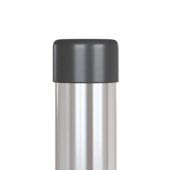 Zaunpfosten 12 Stk. Silber 120 cm Pulverbeschichteter Stahl