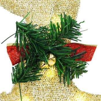 LED Rentiere 3 Stk. Warmes Weiß 43 x 18 x 66 cm Stoff LEDs