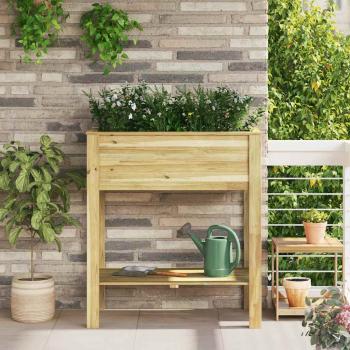 ARDEBO.de - Hoher Pflanzer Braun 85,5 x 46,5 x 96 cm