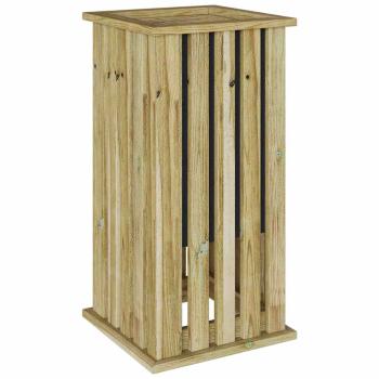 Pflanzkästen Braun 33 x 33 x 65 cm Imprägniertes Kiefernholz